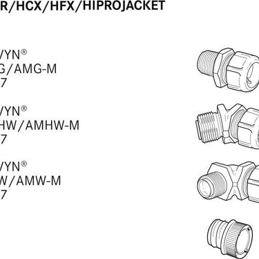 SILVYN® HCX 3/4'' 21.0X26.4 BK 30M