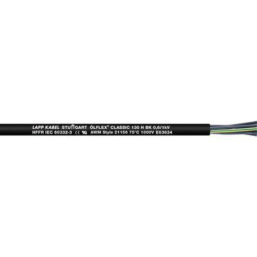 ÖLFLEX® CLASSIC 130 H BK 0,6/1 kV 18G1,5